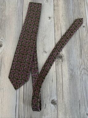 Daniel Cremieux Mens Silk Paisley Tie Made In France